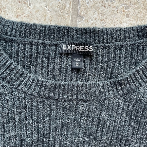 Express Grey Sweater - Picture 2 of 4